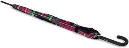 Paraplu Geruit Rood Zwart (Invest) - A760 - Dsn 107 cm - Lengte 87 cm - Knirps