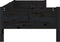 vidaXL - Slaapbank - massief - grenenhout - zwart - 80x200 - cm