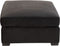 J-Line Ottoman zetel - 2 pers - velvet & hout - zwart – woonaccessoires