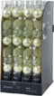 Kerstbal glas d3 cm wit mint 9st I