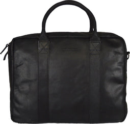 DSTRCT Main Street - Laptoptas - 15.6 inch - Leer - Zwart