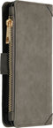 Hoesje Met Pasjeshouder Geschikt voor Samsung Galaxy S20 - Luxe Portemonnee - Grijs
