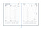 Ryam | Bureau agenda | Weekplan Plus Wit NL Mercury | 2025 | Genaaid gebonden | 170 x 220 mm | 14 mnd | Rood |