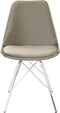 Kick Kuipstoel Velvet Taupe - Chroom Frame