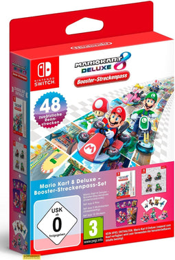 Mario Kart 8 Deluxe - Booster Track Pass - Set van 4 sleutelhangers en 10 stickers - Switch