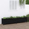 vidaXL - Plantenbak - verhoogd - 199,5x40x39 - cm - massief - grenenhout - zwart