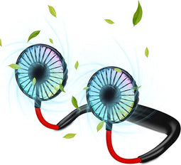 Draadloze en Snel Oplaadbare Nekventilator - Perfect voor Warme Dagen en Reizen