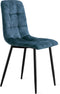 Refurna - Eetkamerstoel Yerevan Velvet Petrol Set van 2