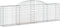 vidaXL - Schanskorven - 4 - st - gewelfd - 300x30x80/100 - cm - gegalvaniseerd - ijzer