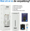 Raveg Mini Air Purifier - Luchtreiniger met Ionisator en 2x HEPA-13 filter - Wit