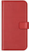 Selencia iPhone 13 Pro Max - Echt Lederen Bookcase - 3 Pashouders - Rood