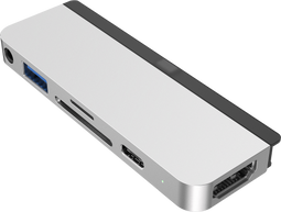 Hyperdrive Hyper 6-in-1 USB-C hub - Docking station - Zilver
