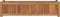 vidaXL - Plantenbak - verhoogd - 100x30x25 - cm - massief - teakhout