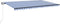 vidaXL - Luifel - automatisch - uittrekbaar - 500x350 - cm - blauw - en - wit