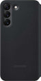 Samsung Galaxy S22 - Clear View Stand Cover - Semi-transparante voorkant - Zwart