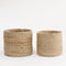Mica Decorations Atlantic Plantenmand - Set van 2 - Stevig jute design - Crème (2 stuks)