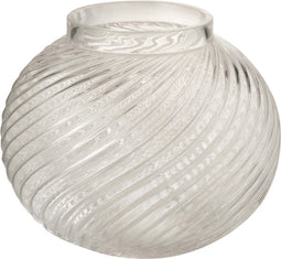 J-Line vaas Ribbels Rond - glas - transparant - small - 12.50 cm hoog