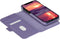 D. Bramante New York - Flip cover - Magneetsluiting en pasjesvakjes - Paars