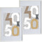 Houten fotolijst - wit - 50 x 70 cm - fotolijstje - met passe-partout - decoratie