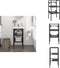 vidaXL Wastafelframe - 40x38x83 cm - gepoedercoat ijzer - zwart