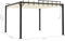 vidaXL - Prieel - met - lamellendak - 3x3 - m - stof - en - aluminium - crèmekleurig