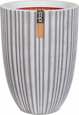 Capi Bloempot Urban Tube elegant laag 55x73 cm ivoor PKIVT785