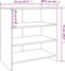 vidaXL-Dressoir-70x40,5x75-spaanplaat-wit