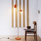 Dyberg Larsen Ocean Orange/Brass - Vloerlamp - Minimalistisch design - 2 lichtpunten