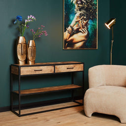 Bijzettafel industrieel Isa - salontafel - sidetable 120 cm