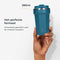 Castagnola Thermosbeker - Koffiebeker To Go - Dubbelwandig - 380 ML - RVS - Blauw - Octagon