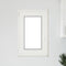 Kelderraam "RISOR" 50x75 cm draai-kiep DIN links wit