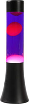 i-Total Lavalamp - Lava Lamp - Sfeerlamp - 30x9 cm - Glas/Aluminium - 25W - Paars met roze Lava - Zwart - XL2457