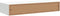 vidaXL Wandschap - Zwevend Schap - met lade - MDF - Wit - 60x23,5x10 cm