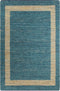 vidaXL - Vloerkleed - handgemaakt - 80x160 - cm - jute - blauw