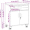 vidaXL - Gereedschapskast - met - wielen - en - slot - - - Rood - - - 75x45x85 - cm - - - Staal