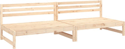 vidaXL - Tuinmiddenbanken - 2 - st - 120x80 - cm - massief - grenenhout