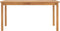vidaXL Tuintafel 150x90x75 cm massief teakhout