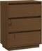 vidaXL - Dressoir - 60x34x75 - cm - massief - grenenhout - honingbruin