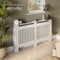 Tectake Radiatorombouw Vila - Radiatorafdekking - Lamellenontwerp - Wit - 152,5x19x82cm