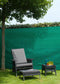 Nature - Schermgaas - 1,5 x 5m - groen - met bevestiging-set