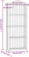 vidaXL - Tuinschuur - 87x33x222 - cm - geïmpregneerd - grenenhout