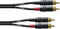 Cordial CFU 0.6 CC - Audiokabel - 2x Cinch male - Zwart