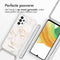 iMoshion Hoesje Geschikt voor Samsung Galaxy A33 Hoesje Met Koord - iMoshion Design Hoesje met Koord - Wit / White Marble