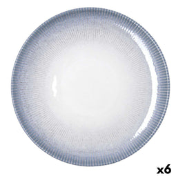Bidasoa Lea - Pizzabord - Stapelbaar Geschikt voor afwasmachine en magnetron - Wit Ø 30 cm (6 Stuks)