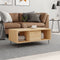 vidaXL - Salontafel - 90x50x36,5 - cm - bewerkt - hout - sonoma - eikenkleurig