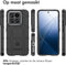 iMoshion Hoesje Geschikt voor Xiaomi 14 Hoesje Siliconen - iMoshion Rugged Shield Backcover - Zwart