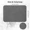 Set van 12 placemats, 6 placemats, afwasbaar en 6 onderzetters, pvc, placemats (41 x 31 cm), antislip, wasbaar, donkergrijs - hittebestendig