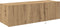 vidaXL - TV - Wandkast - met - LED - Verlichting - Artisan - Eiken - 100x35x31 - cm