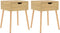 vidaXL - Nachtkastjes - 2 - st - 40x40x56 - cm - bewerkt - hout - sonoma - eikenkleurig