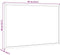 vidaXL - Magnetisch - whiteboard - met - massief - grenenhouten - frame - 60x40 - cm